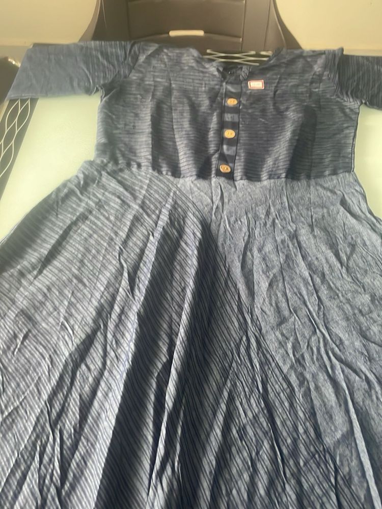 Blue Anarkali Kurta