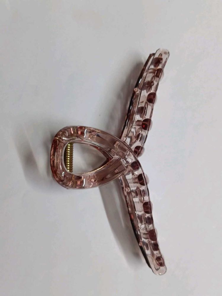 Brown Translucent Hair Claw Clip