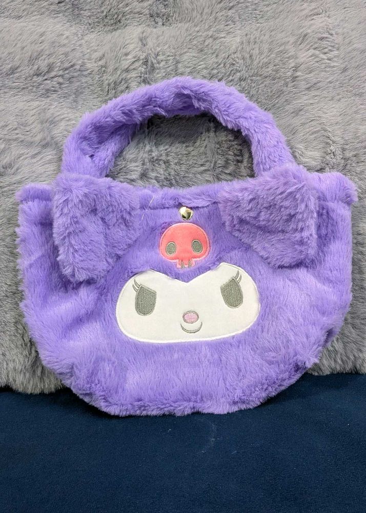 Kuromi Plush Small Tote Bag for kids