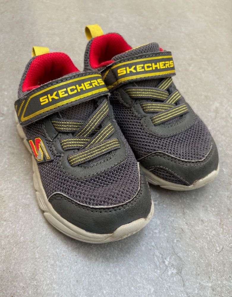 Grey Skechers Kids Shoes (13 cm)