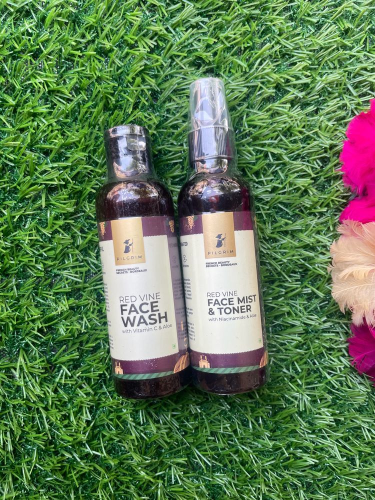 Pilgrim Red wine Facewash And Mist