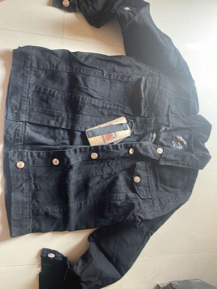 Stylish Black Denim Jacket