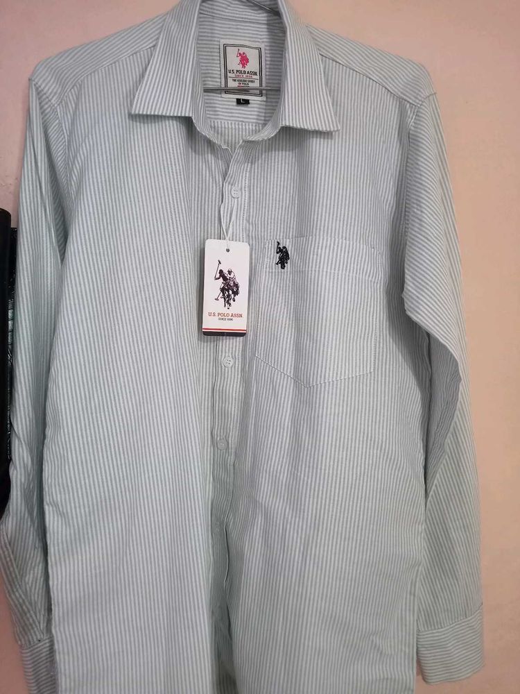 U.S. Polo Assn. Striped Shirt - L. Brand New