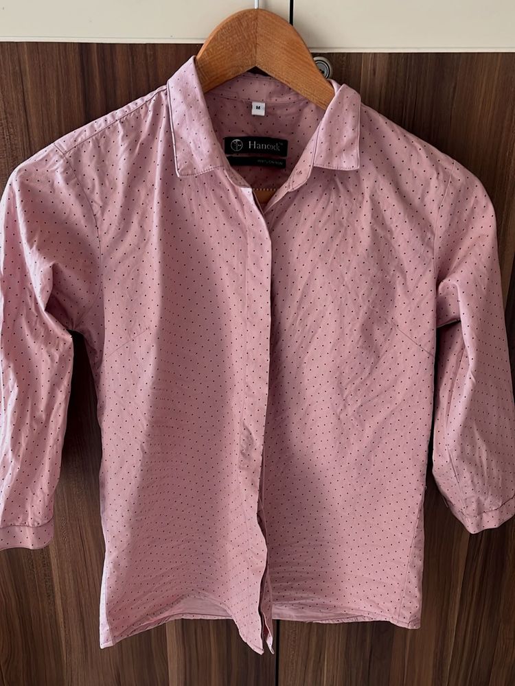 Pink Polka Dot Shirt