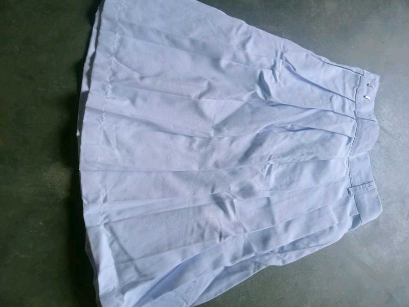 Girls School Uniform White Skirt
