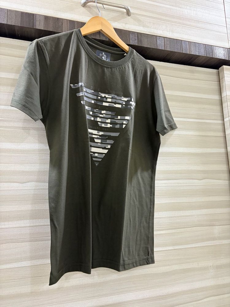 Stylish Olive Green T-Shirt