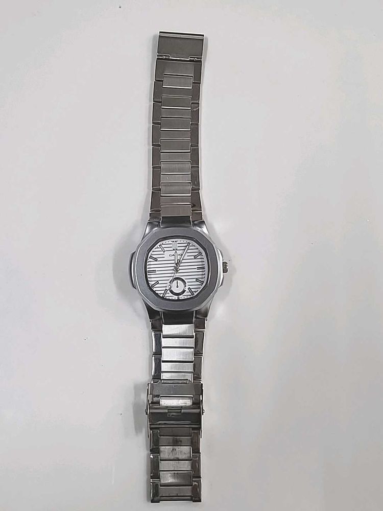 Silver-tone Fashion Watch