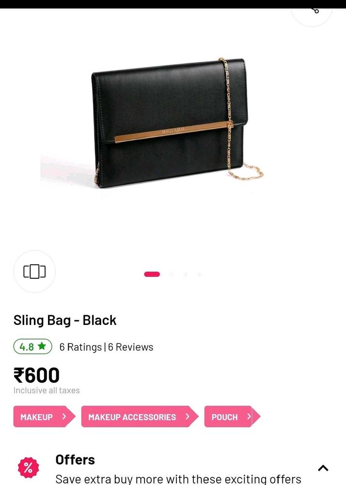 Myglamm Sling Bag - Brand New