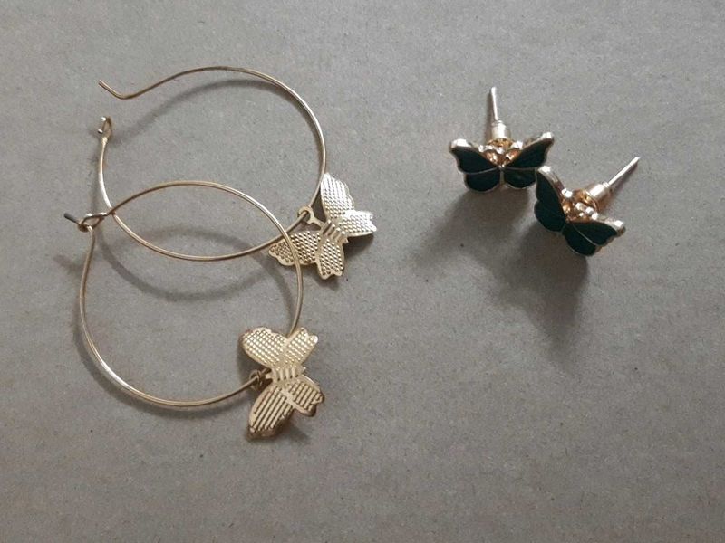DELICATE BUTTERFLY EARRINGS
