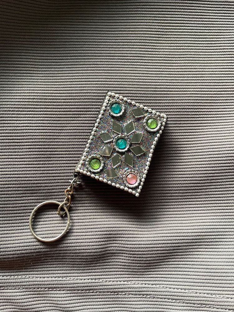 Jaipur Mirror work Book Keychain