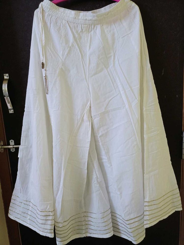 White And Golden Palazzos
