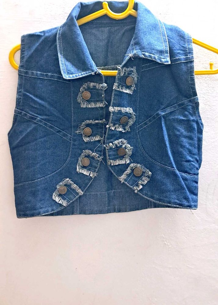 Denim Short Coat