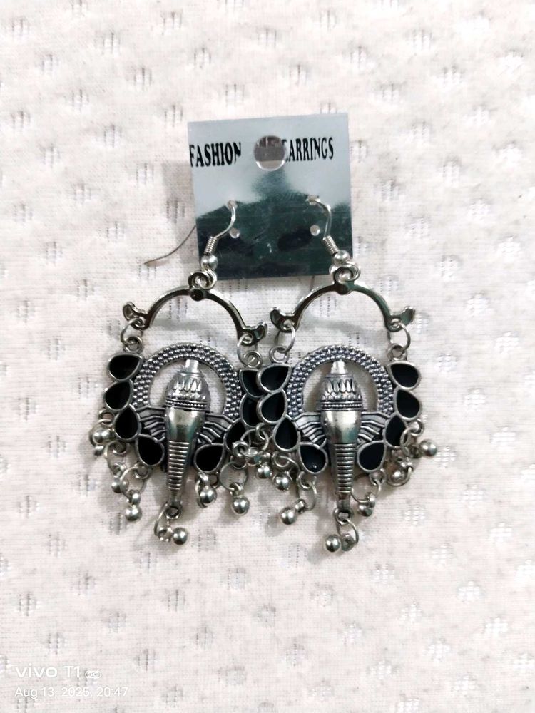 Elephant Design Earrings
