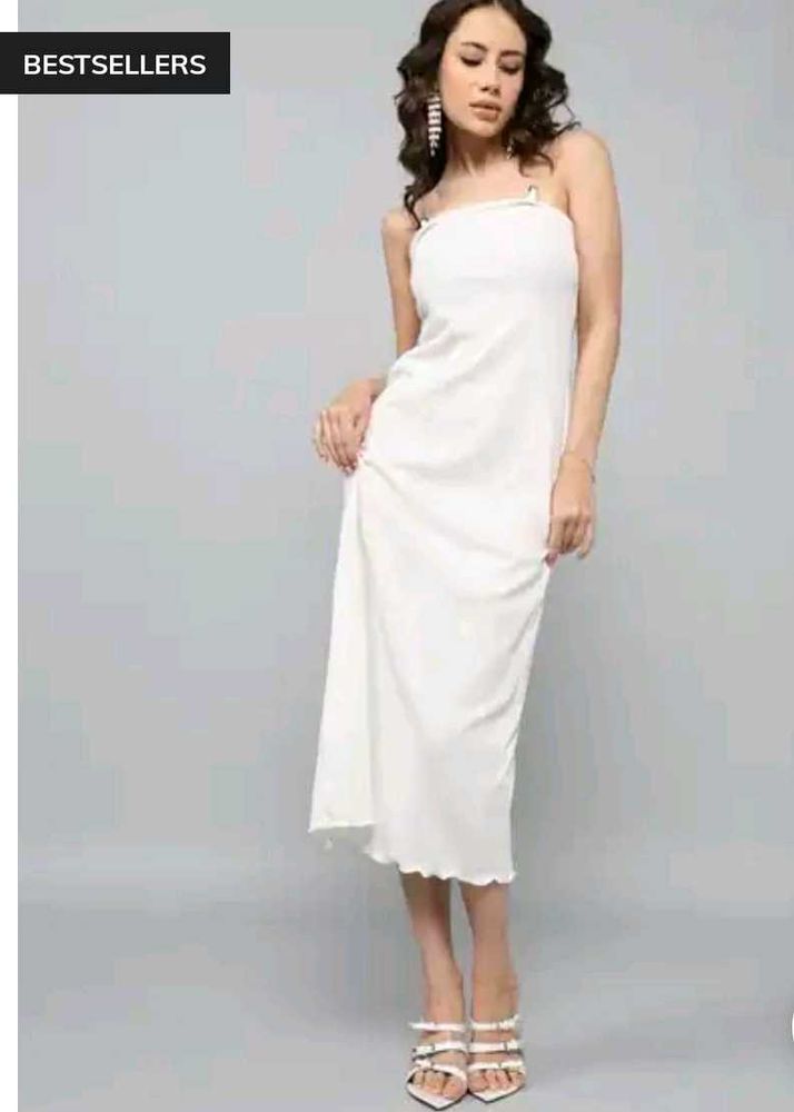 Elegant White Slip Dress with straps
