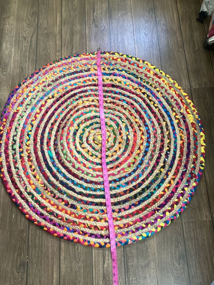 Colorful Braided Round Rug