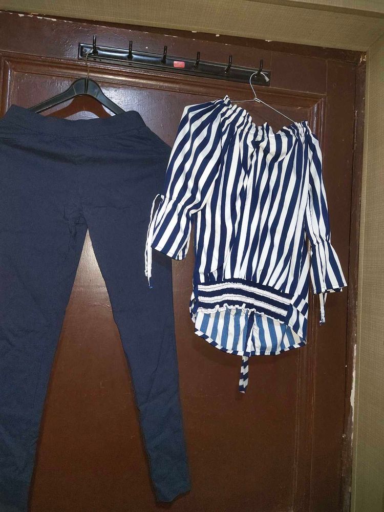 Women Top And Pants Set