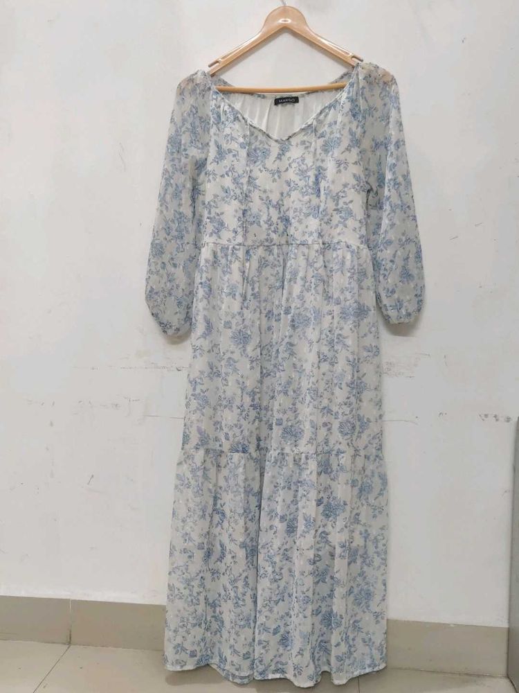 Floral Chiffon Maxi Dress