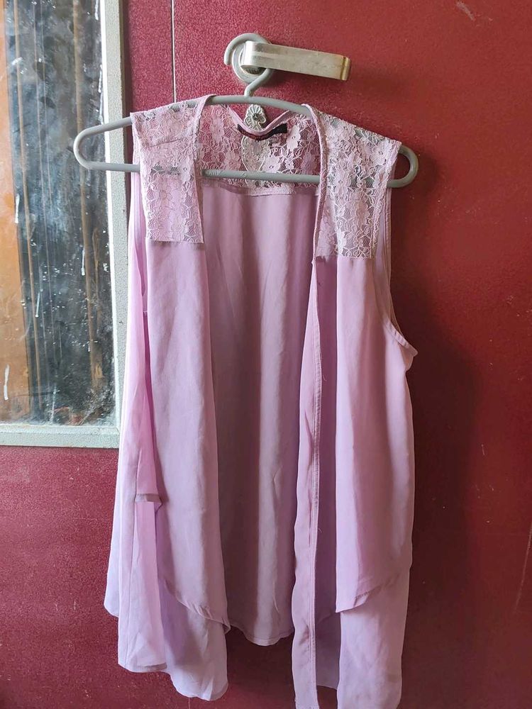 Flowy Lace Vest