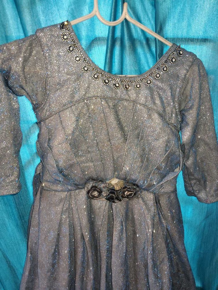 Sparkly Silver Party Dress