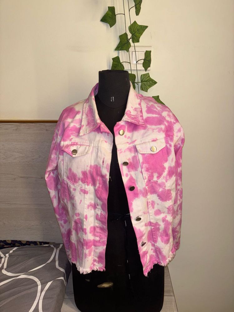 Tie-Dye Denim Jacket