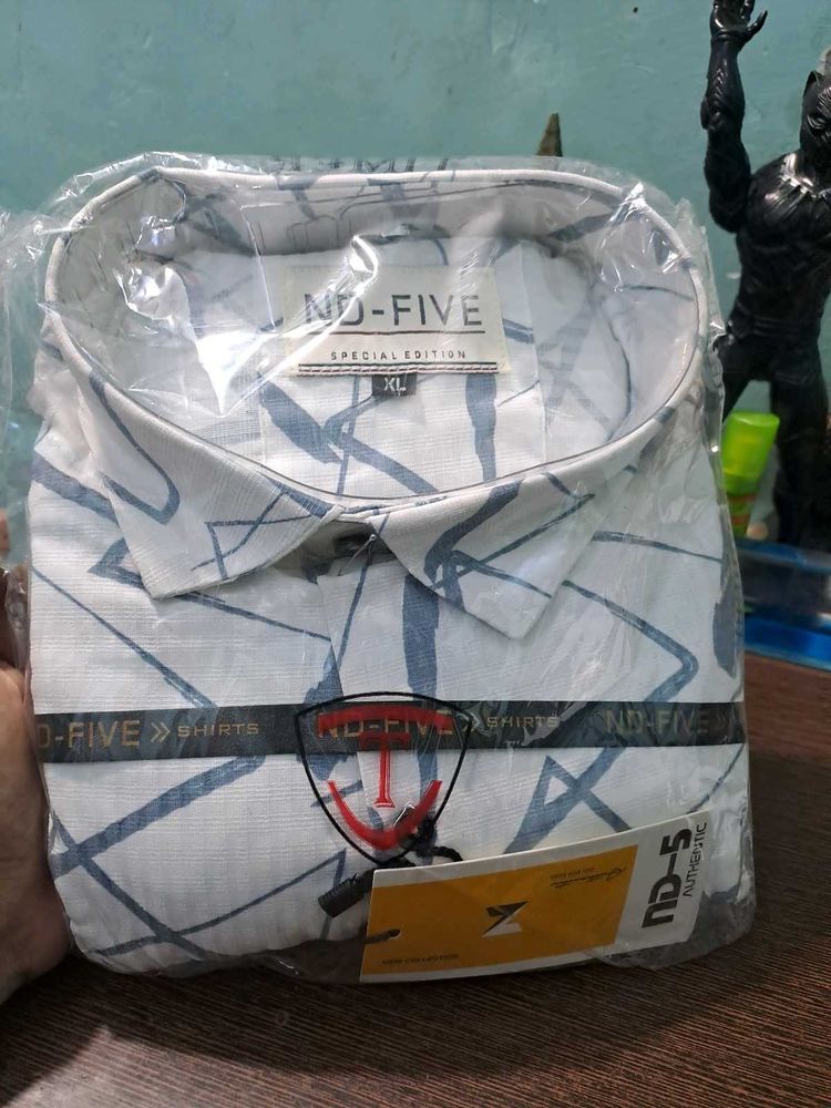 Stylish ND-FIVE Patterned Shirt