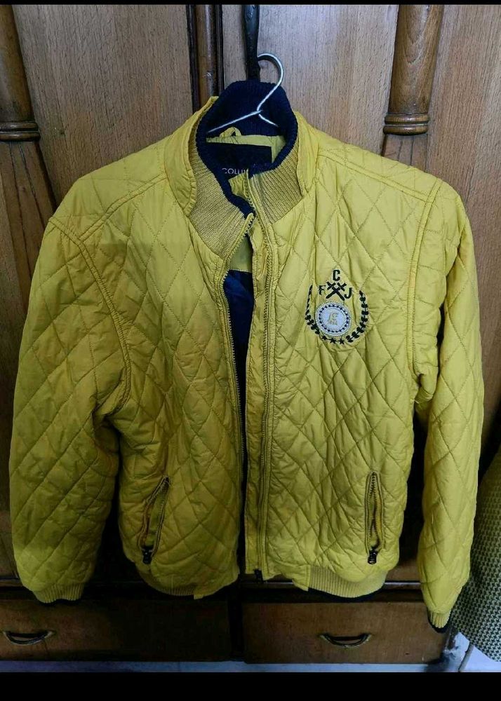 Yellow Quilted Jacket