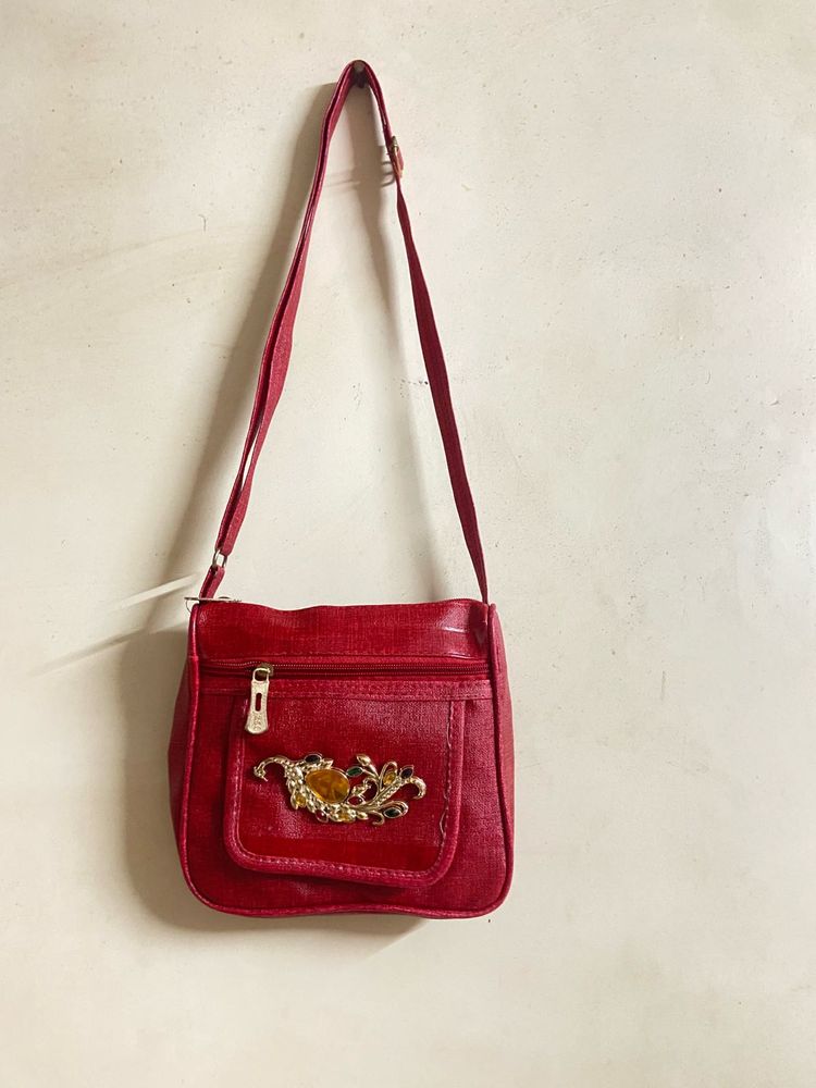 Red Crossbody Bag