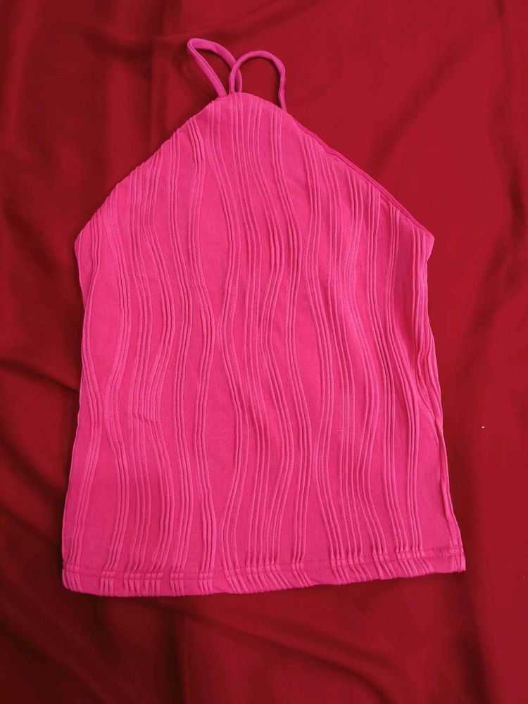 Pink Halter Top