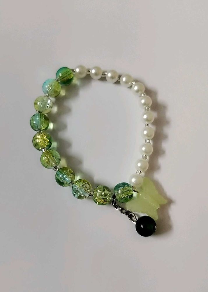 Green Beaded Bracelet