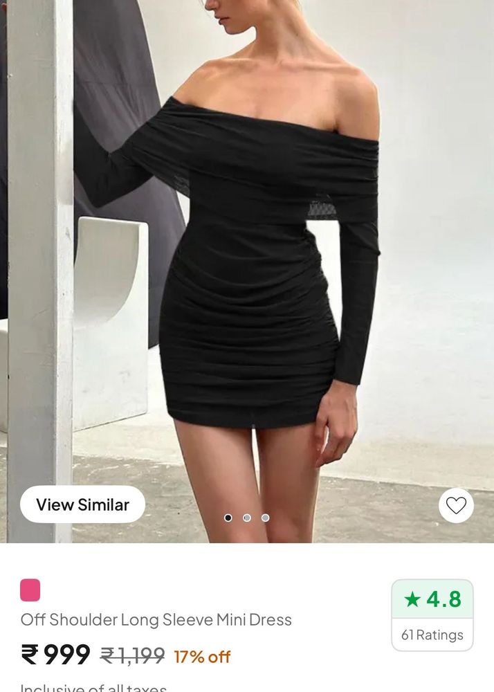 Chic Off Shoulder Mini Dress