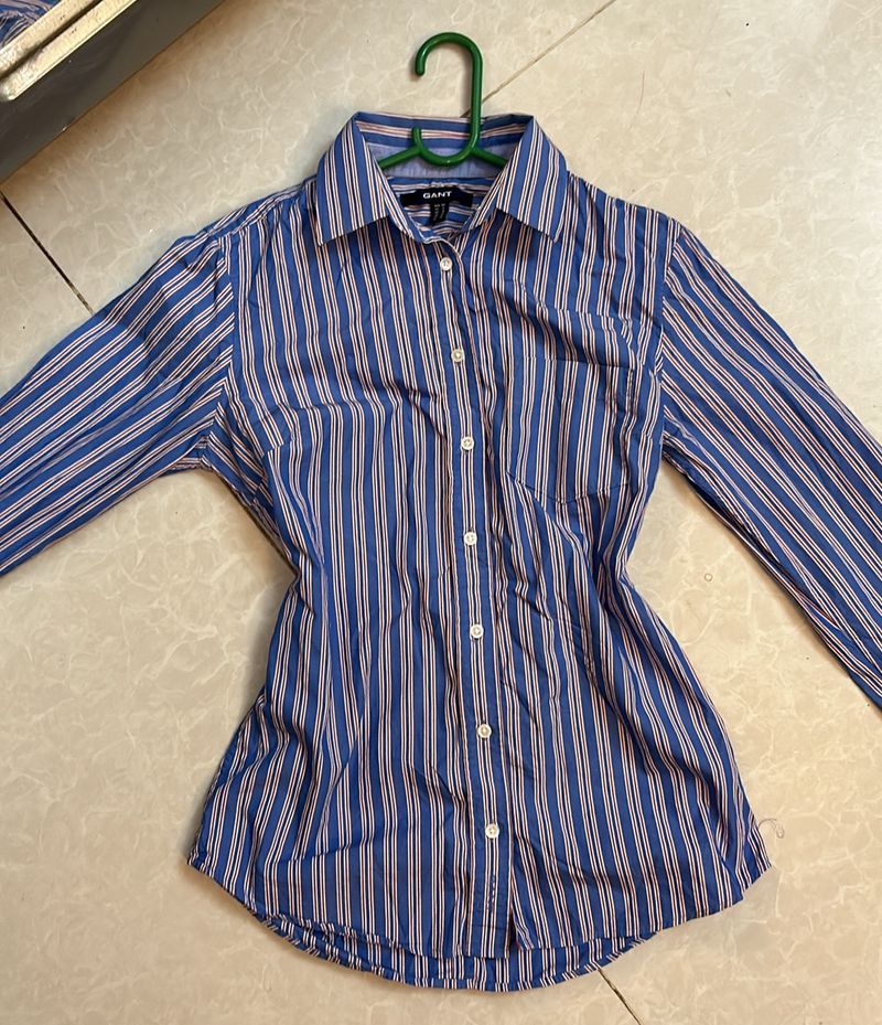 Y2K fitted formal shirt