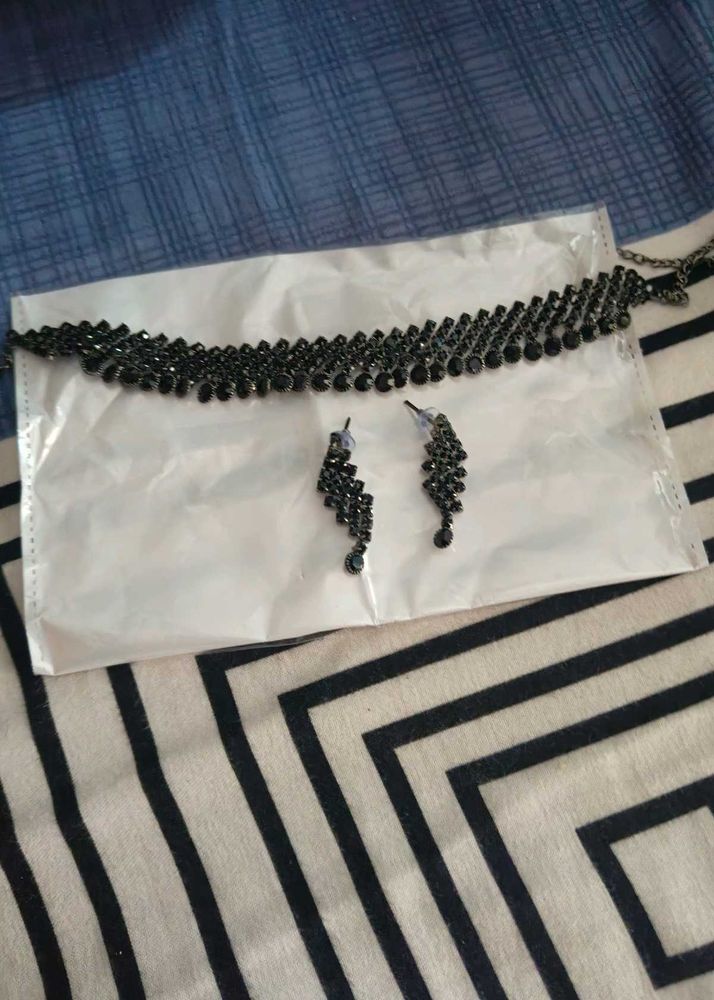 New black diamond necklace