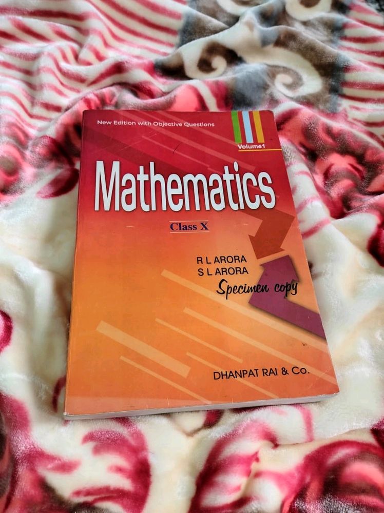 Class 10 Mathematics Reference Book (RL ARORA)