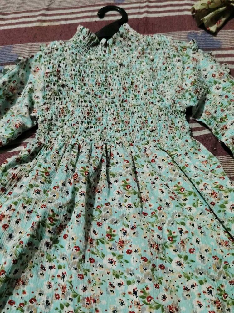 Floral Top With Beads