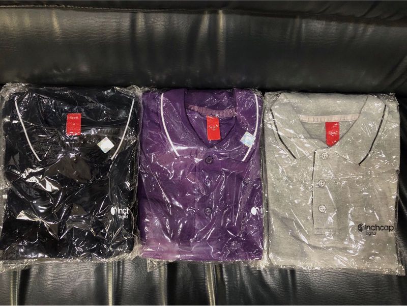 Set of 9 Scott T-Shirts - Black, Purple &amp; Gray