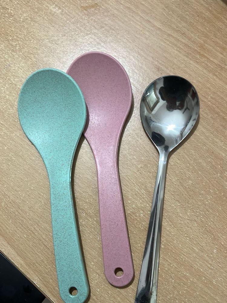 Set of 3 Kitchen Spoons