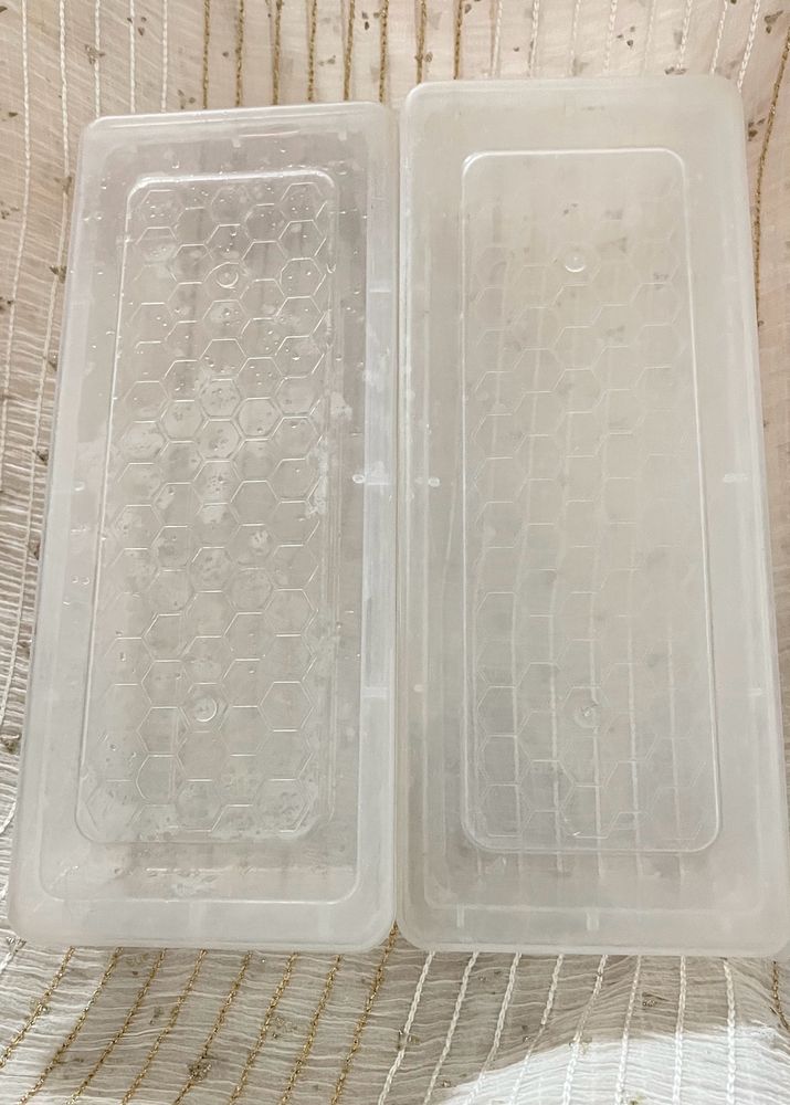 2 Pics fridge storage Box