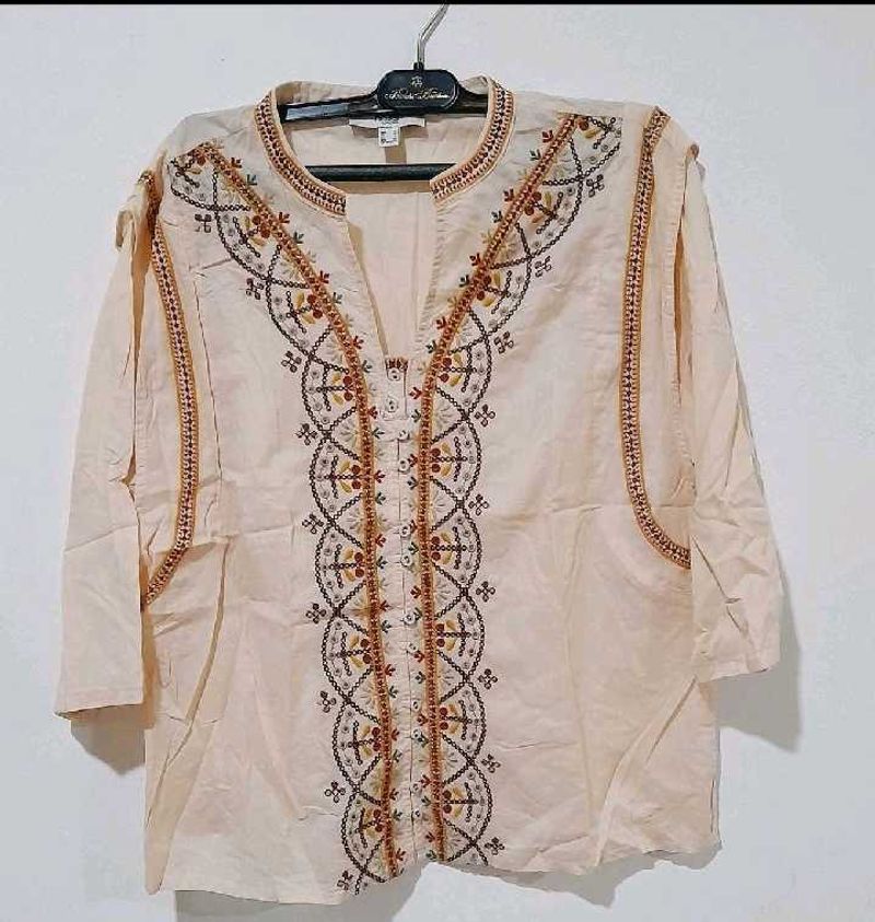 Embroidered Bohemian Top