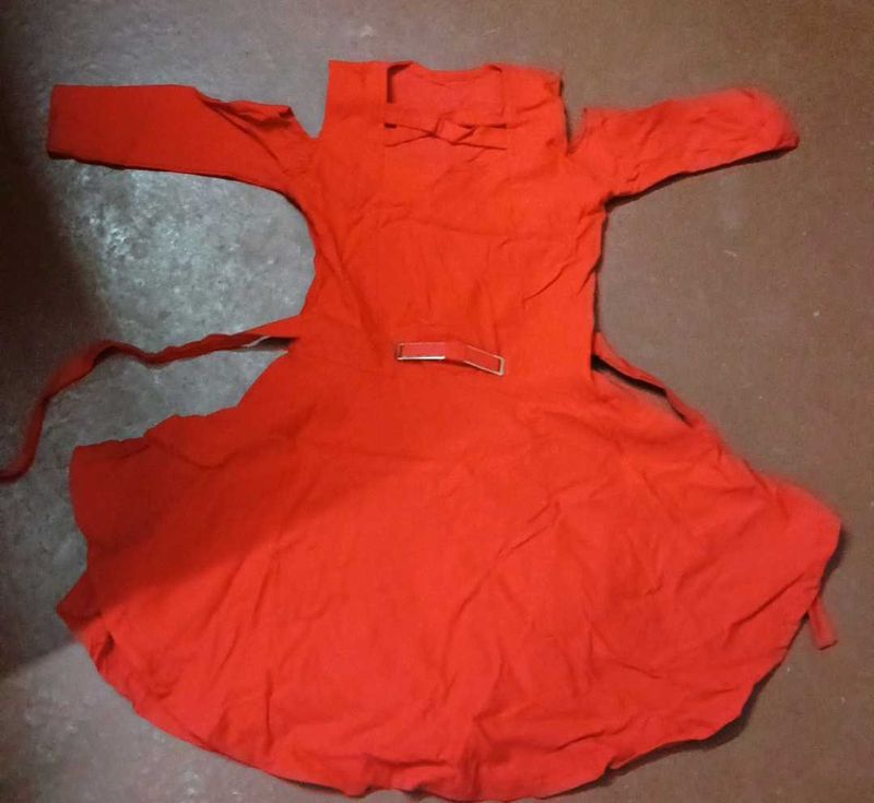 Red Cold Shoulder Dress