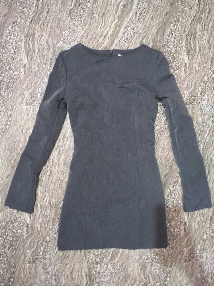 Winter Grey Formal And Party Dress 🌟