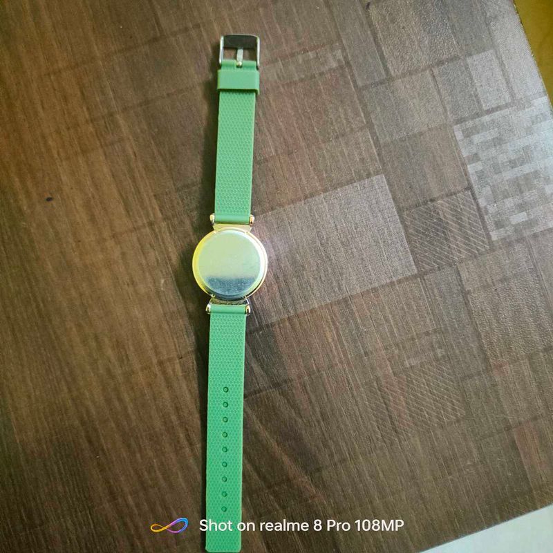 Green Strap Watch