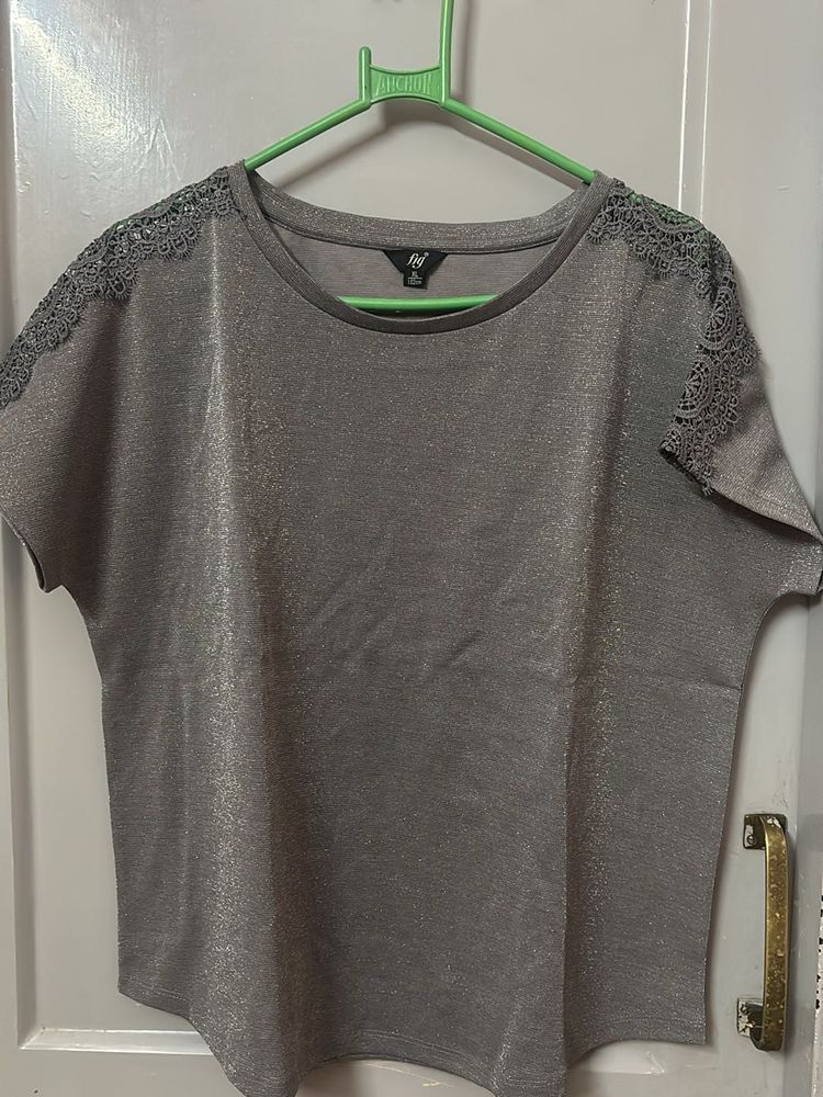 Shimmer Grey Top