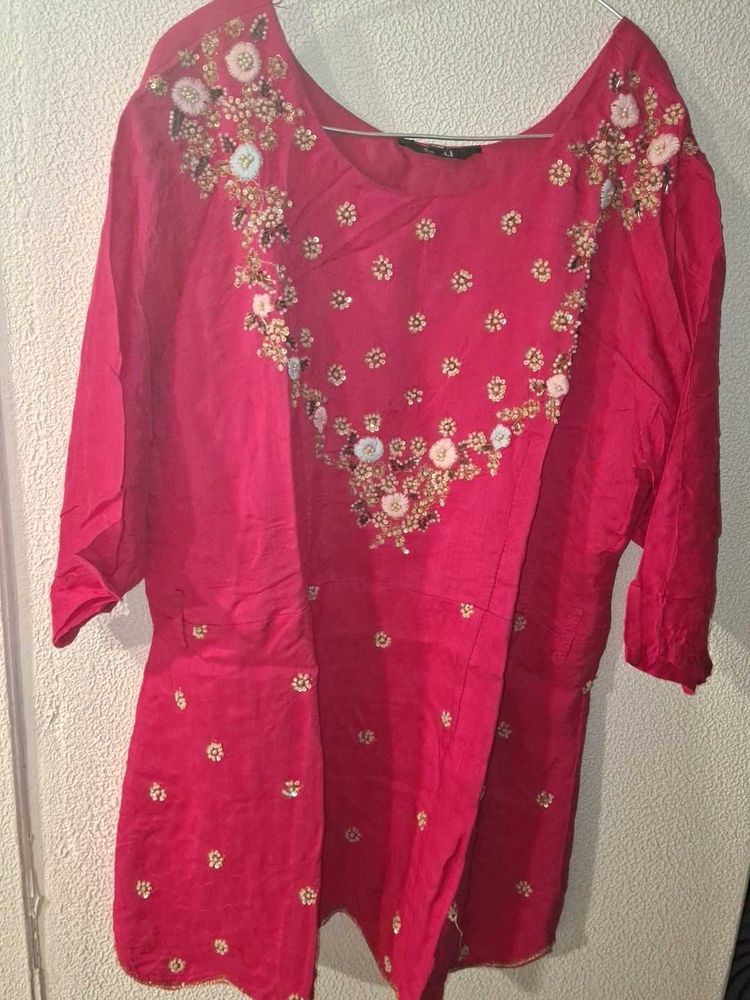 Long Blouse &amp; Skirt With Duppata