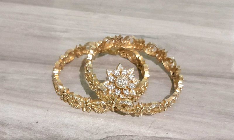 Golden Bangles Set