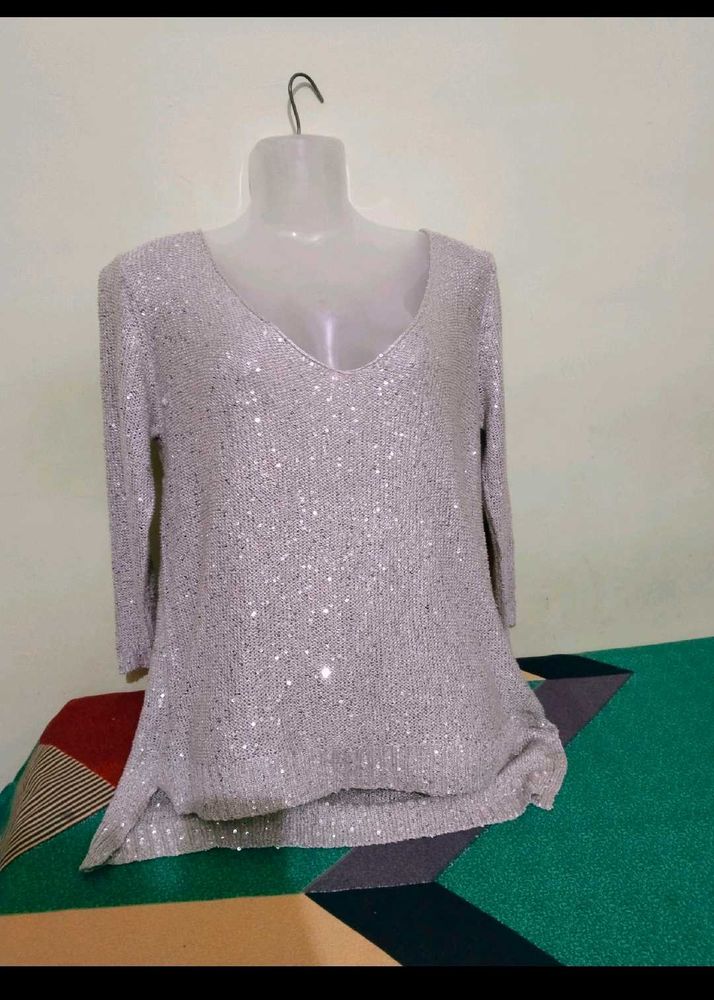 Glittery Top For Winter