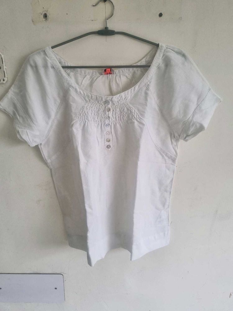 White Cute Tee