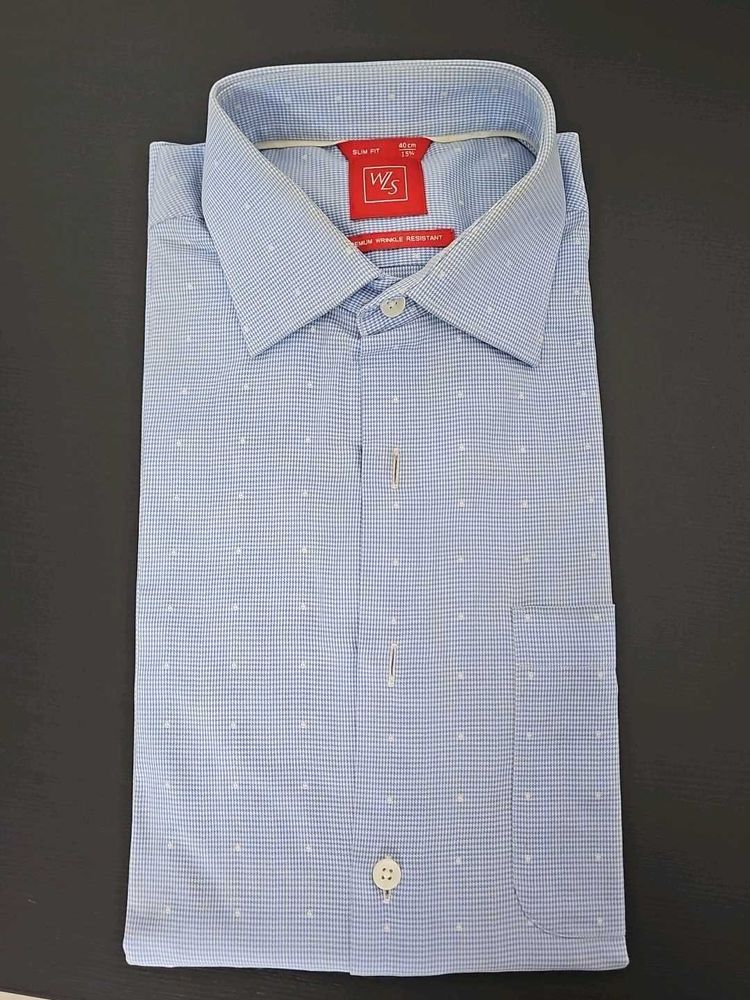 Wills Life Style Pure Cotton Slim Fit Dress Shirt