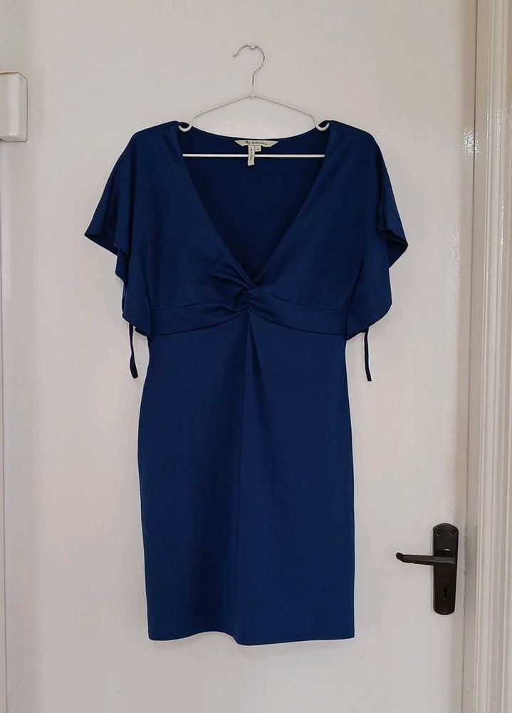 Bcb Generation -Twist Knot Plunge Neck Dress
