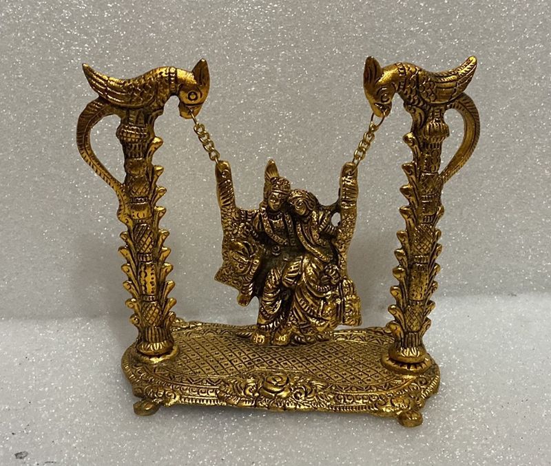 Aluminium Radha Krishna Swing Never Used
