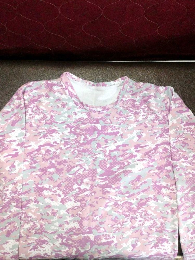 Pink Camo Long Sleeve Tee